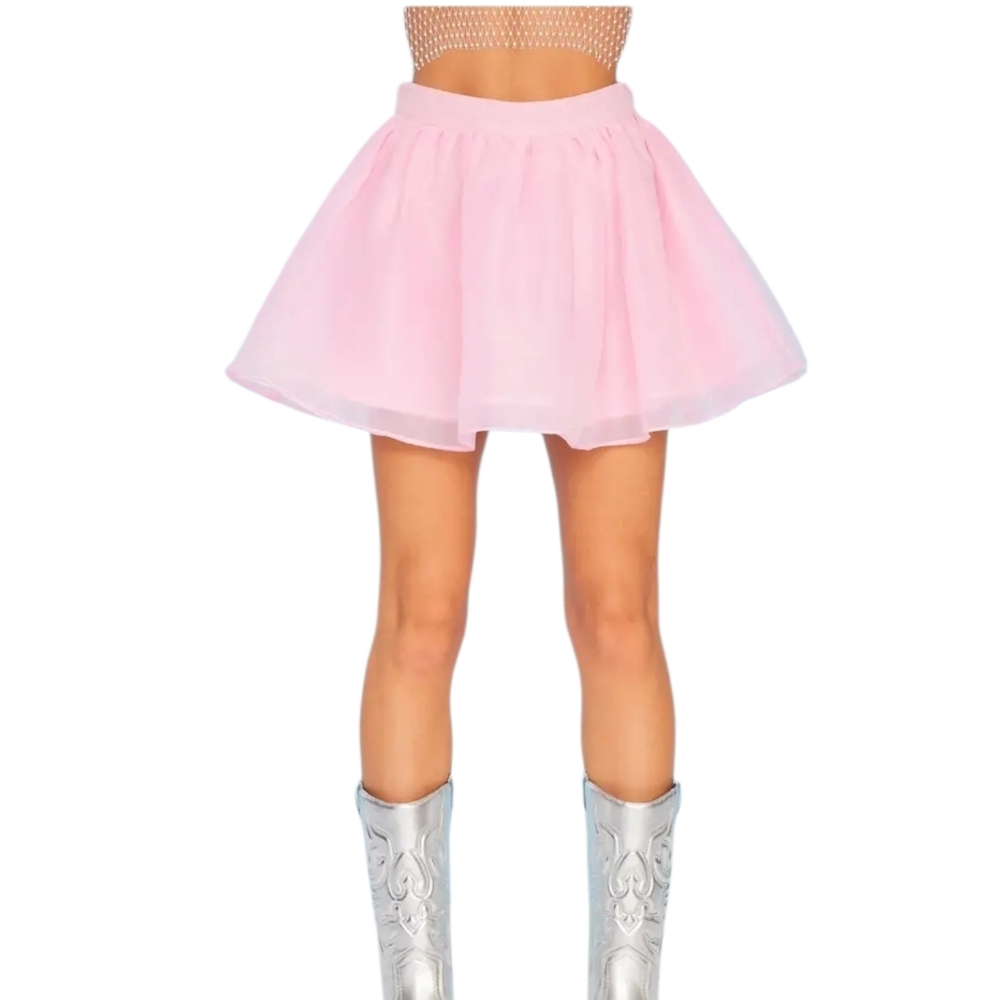 idem ditto| Organza Flared Ballerina Mini Skirt| Size Large - Picture 4 of 6